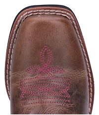 Dan Post Girls' Majesty 8#double; Leather Western Boots (Youth)