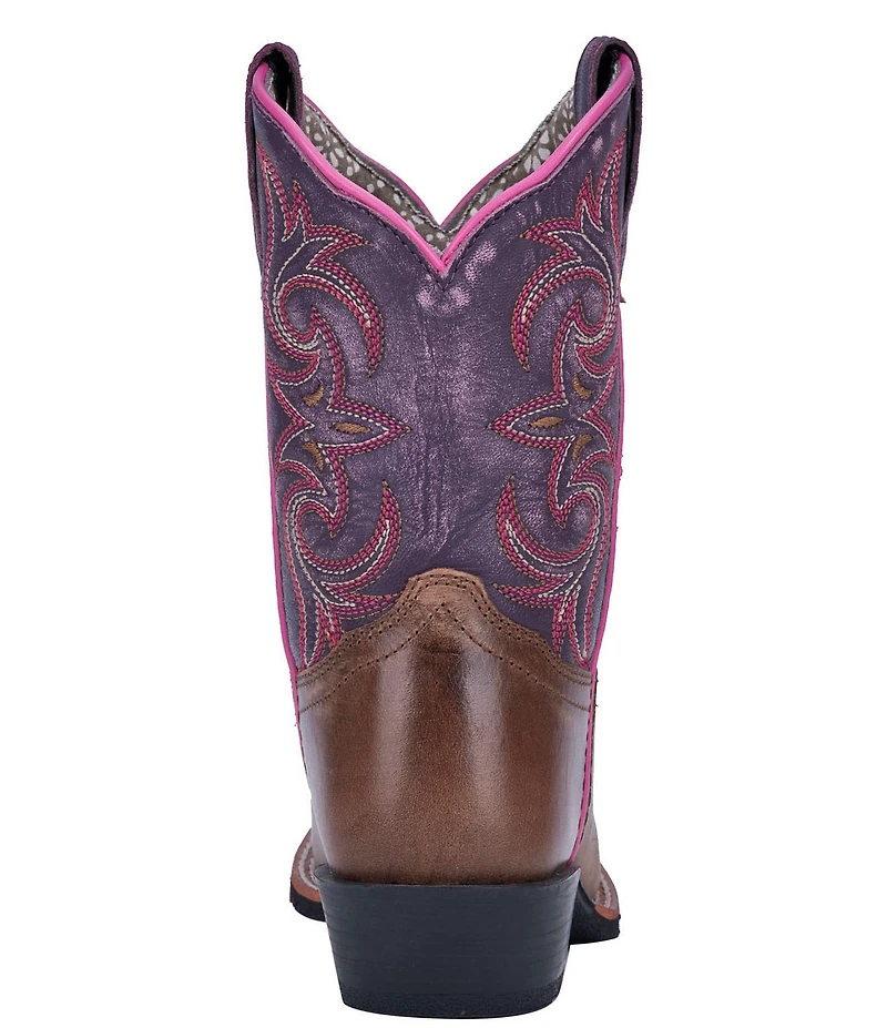 Dan Post Girls' Majesty 9#double; Leather Western Boots (Youth)