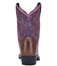 Dan Post Girls' Majesty 9#double; Leather Western Boots (Youth)