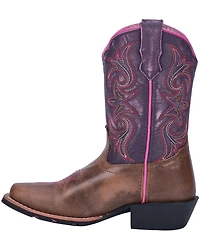 Dan Post Girls' Majesty 9#double; Leather Western Boots (Youth)