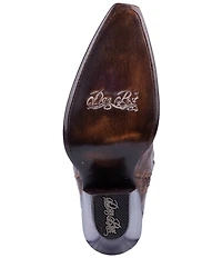 Dan Post Jilted Leather Over-the-Knee Fancy Stitch Western Boots