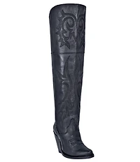 Dan Post Jilted Leather Over-the-Knee Western Boots