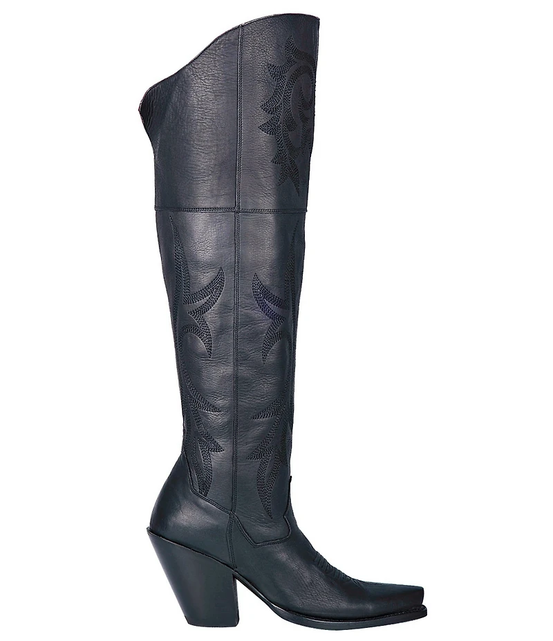 Dan Post Jilted Leather Over-the-Knee Western Boots