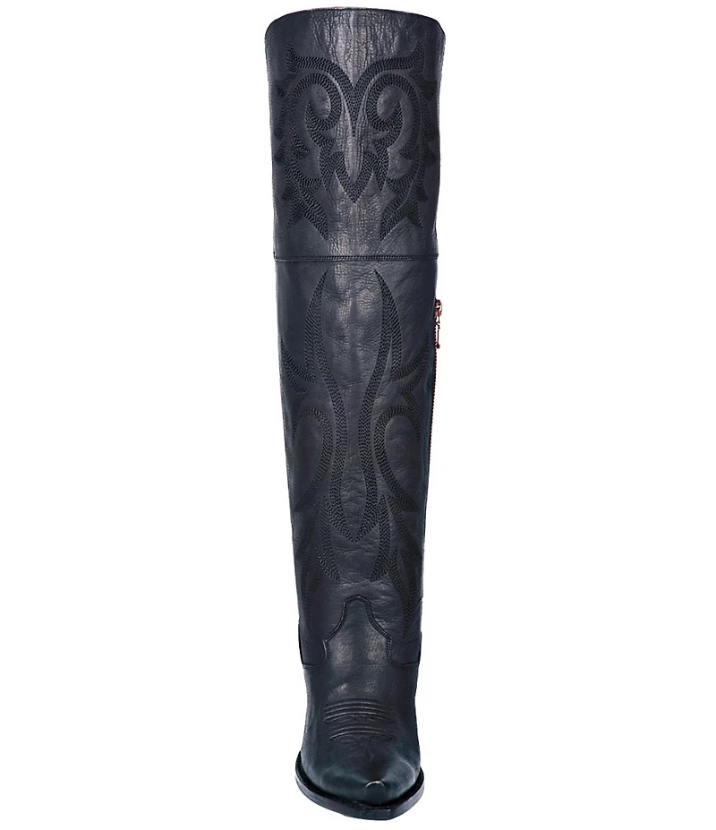 Dan Post Jilted Leather Over-the-Knee Western Boots