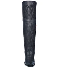 Dan Post Jilted Leather Over-the-Knee Western Boots