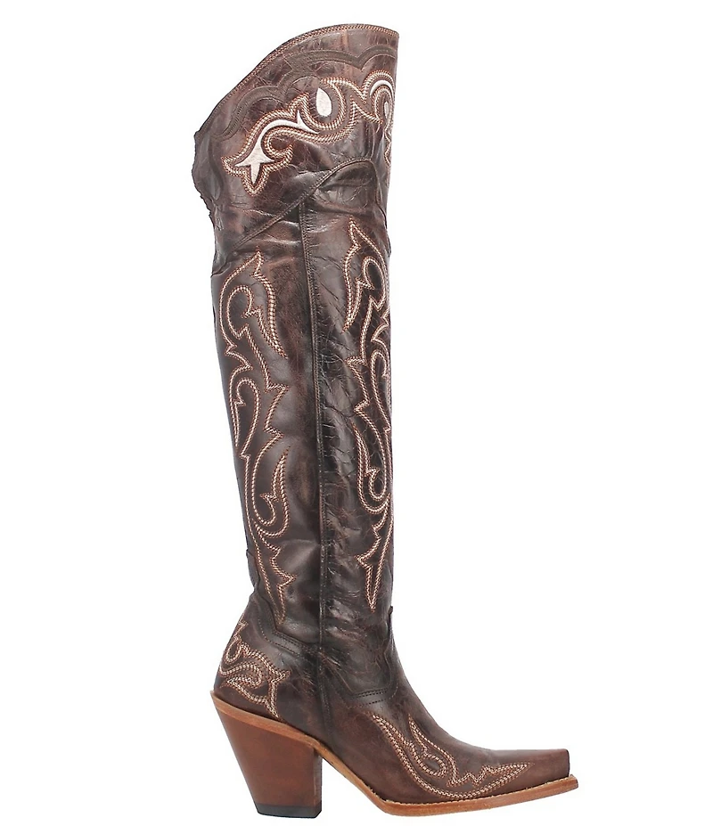 Dan Post Kommotion Leather Over-the-Knee Western Boots