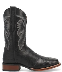 Dan Post Men's Alamosa 11#double; Full Quill Ostrich Square Toe Western Boots