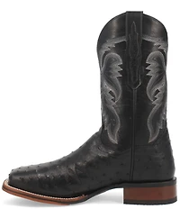 Dan Post Men's Alamosa 11#double; Full Quill Ostrich Square Toe Western Boots