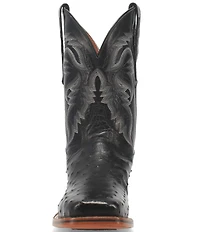 Dan Post Men's Alamosa 11#double; Full Quill Ostrich Square Toe Western Boots