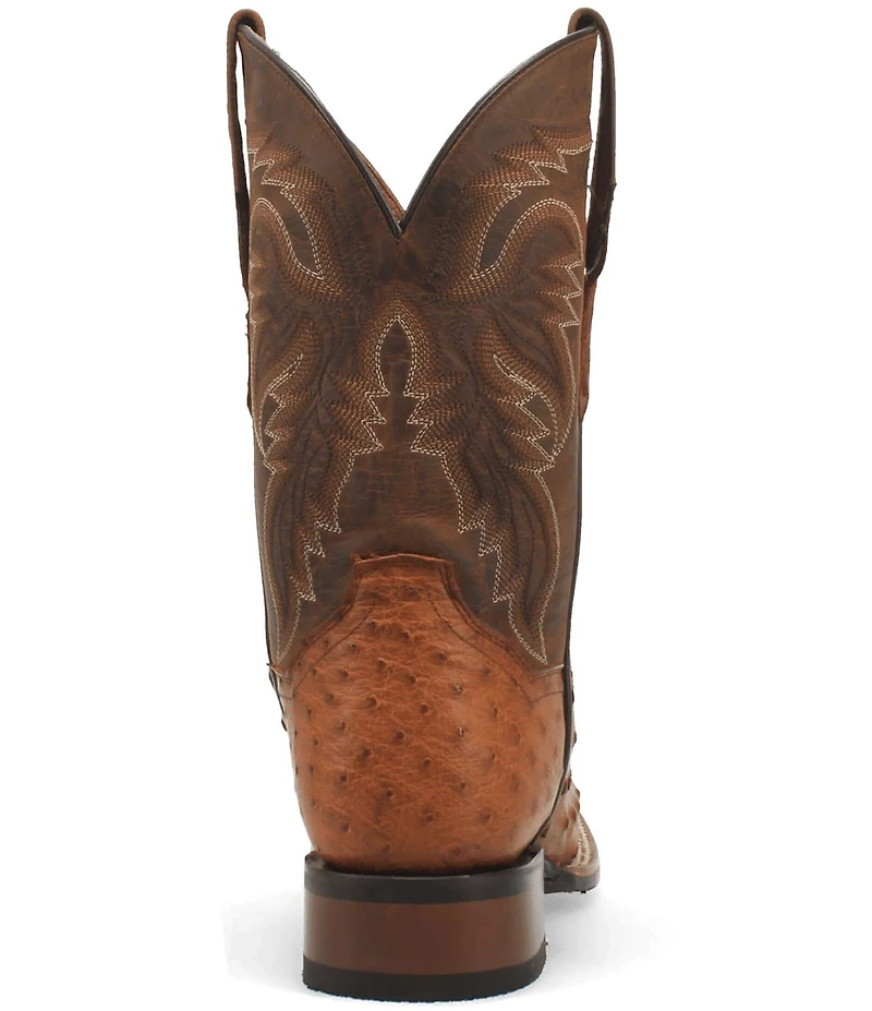 Dan Post Men's Alamosa 11#double; Full Quill Ostrich Square Toe Western Boots