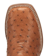 Dan Post Men's Alamosa 11#double; Full Quill Ostrich Square Toe Western Boots