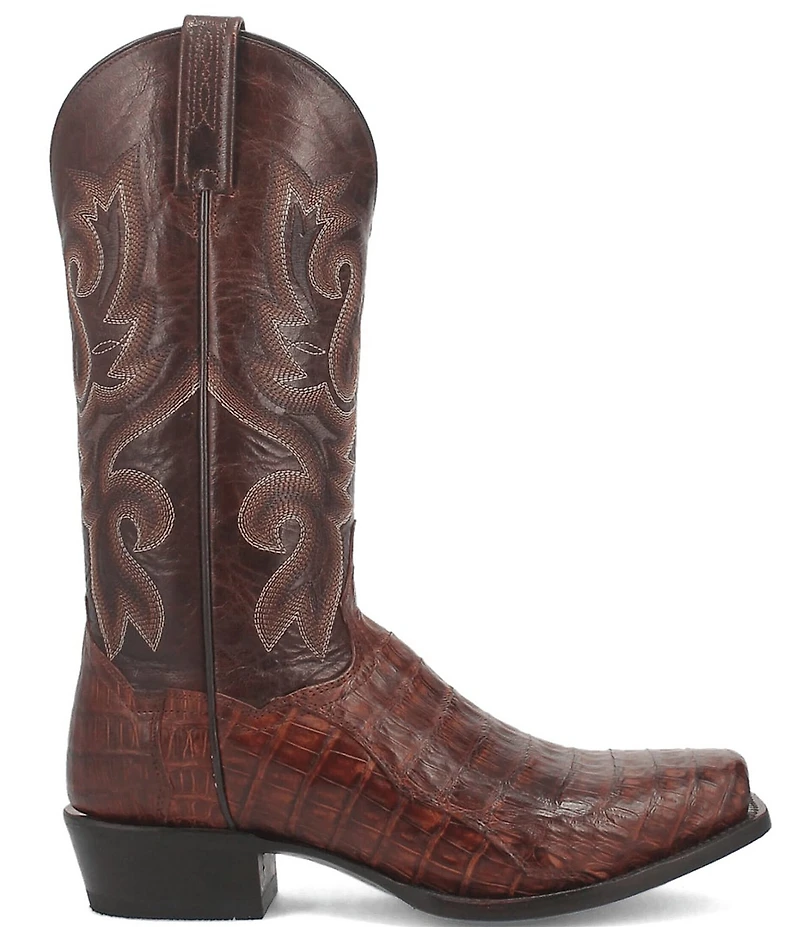 Dan Post Men's Bayou 13#double; Caiman Square Toe Western Boots