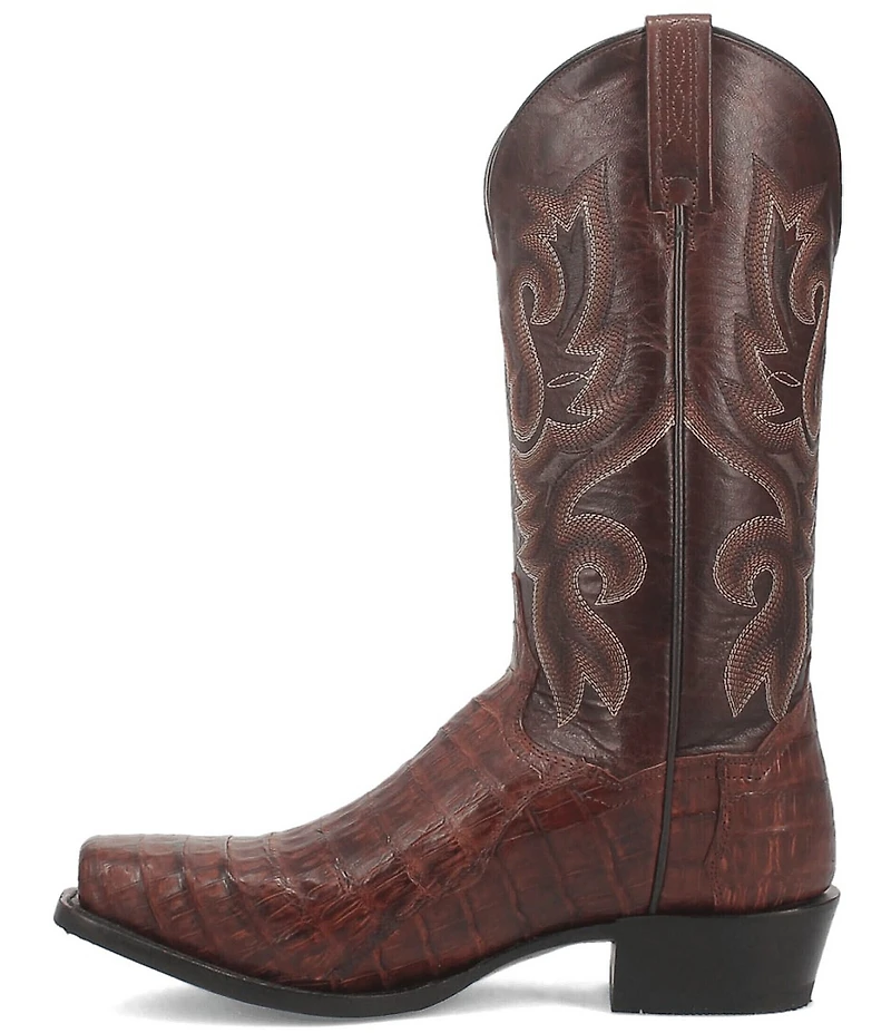 Dan Post Men's Bayou 13#double; Caiman Square Toe Western Boots