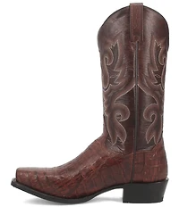 Dan Post Men's Bayou 13#double; Caiman Square Toe Western Boots