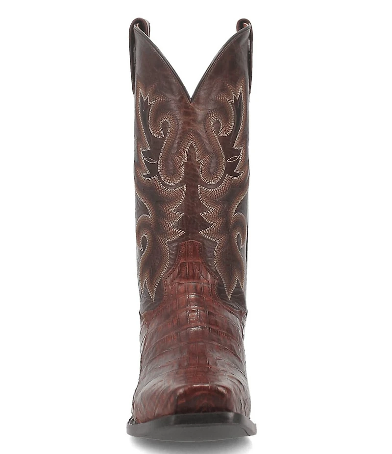Dan Post Men's Bayou 13#double; Caiman Square Toe Western Boots