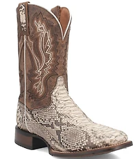 Dan Post Men's Brutus 11#double; Python Snake Square Toe Western Boots