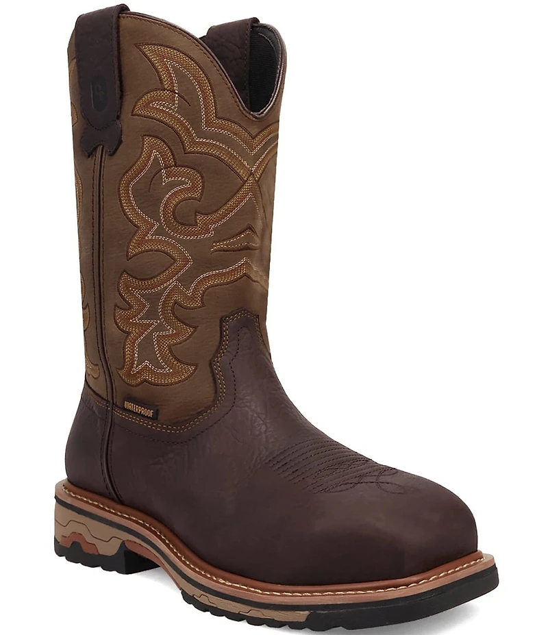 Dan Post Men's Duster 11#double; Waterproof Leather Steel Toe Work Boots