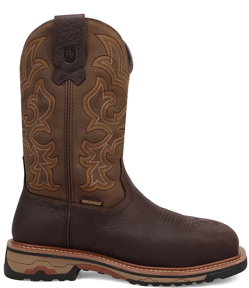 Dan Post Men's Duster 11#double; Waterproof Leather Steel Toe Work Boots