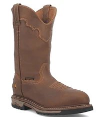 Dan Post Men's Journeyman 11#double; Waterproof Leather Round Composite Toe Work Boots