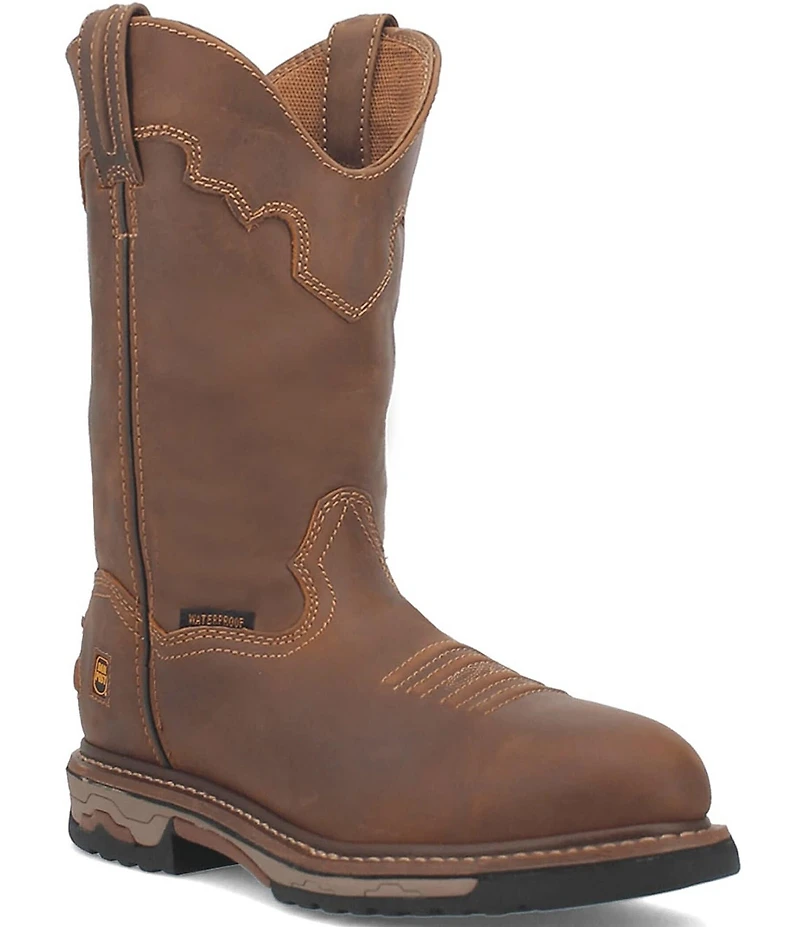 Dan Post Men's Journeyman 11#double; Waterproof Leather Round Toe Work Boots