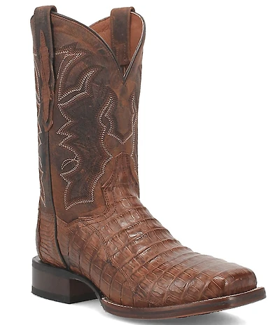 Dan Post Men's Kingsly 11#double; Caiman Square Toe Western Boots