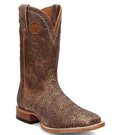 Dan Post Men's Murray 11#double; Bison Leather Square Toe Western Boots