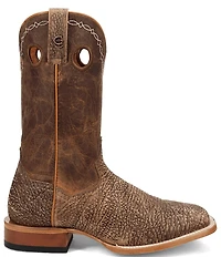 Dan Post Men's Murray 11#double; Bison Leather Square Toe Western Boots