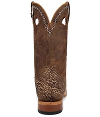Dan Post Men's Murray 11#double; Bison Leather Square Toe Western Boots
