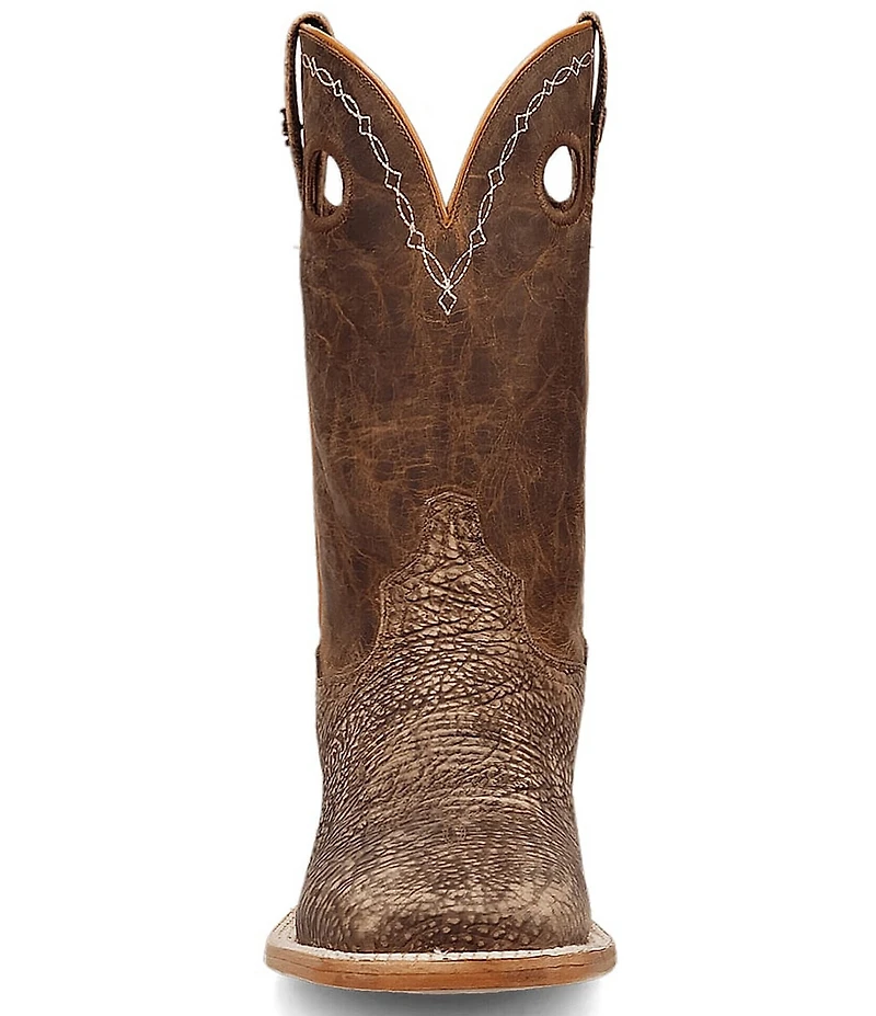 Dan Post Men's Murray 11#double; Bison Leather Square Toe Western Boots