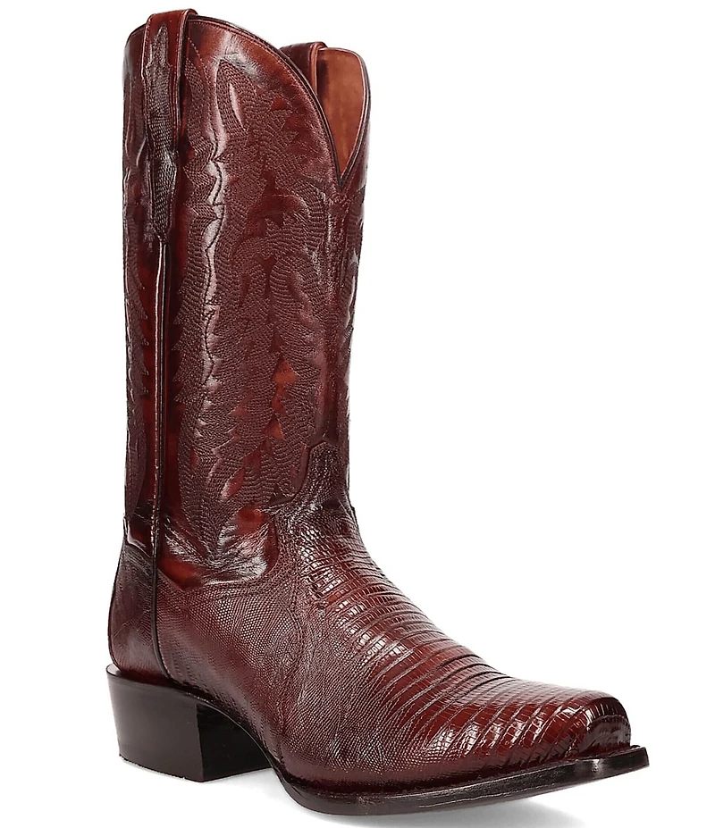 Dan Post Men's Ringold 13#double; Teju Lizard Square Toe Western Boots
