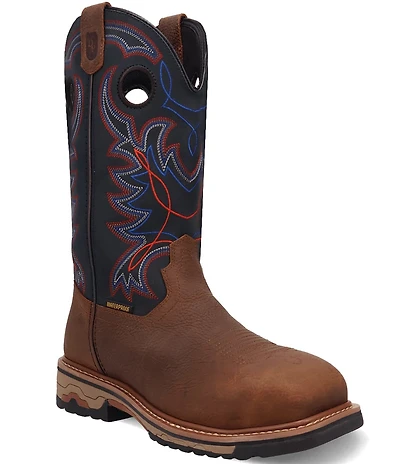 Dan Post Men's Saddlebred 11#double; Waterproof Leather Steel Toe Work Boots