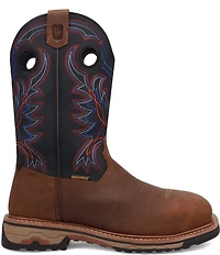 Dan Post Men's Saddlebred 11#double; Waterproof Leather Steel Toe Work Boots