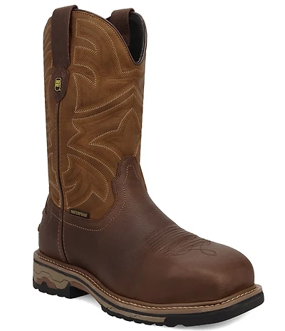 Dan Post Men's Sire 11#double; Waterproof Leather Steel Toe Work Boots
