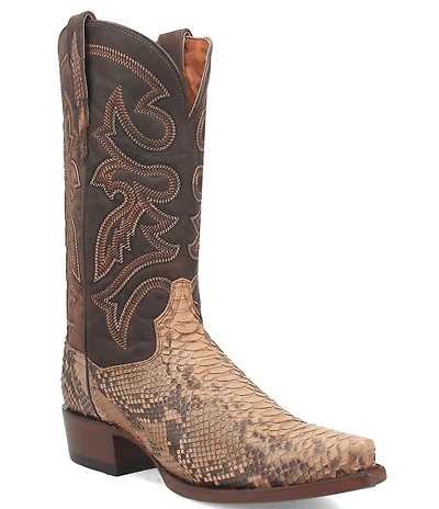 Dan Post Men's Sturgis 13#double; Python Snake Leather Western Boots