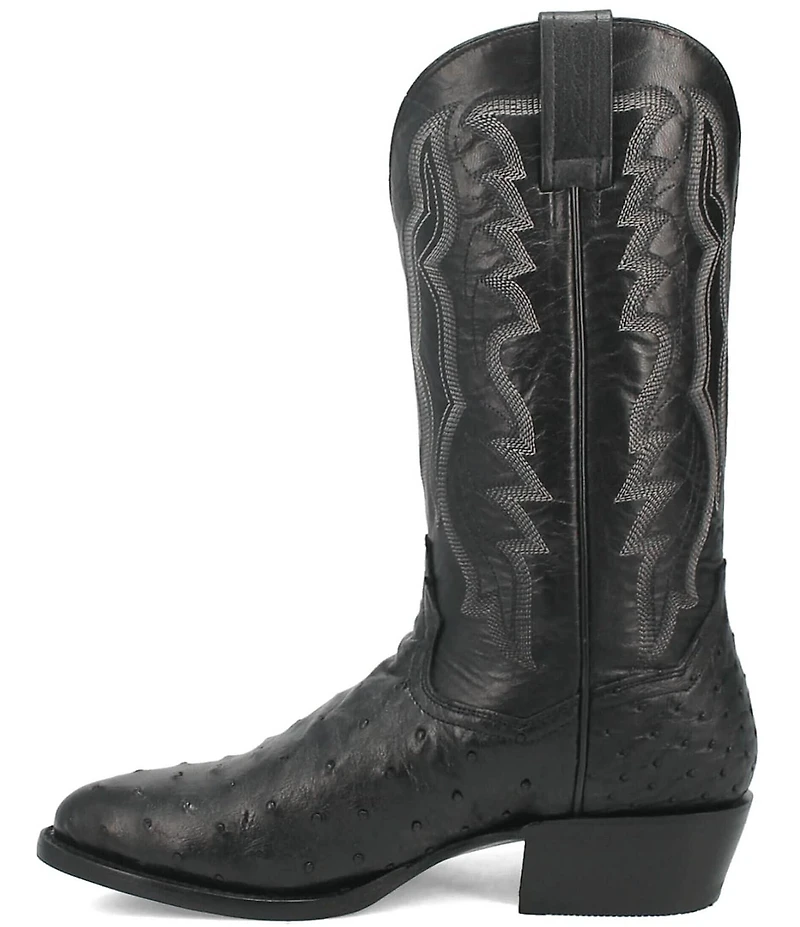 Dan Post Men's Tempe 12#double; Full Quill Ostrich Western Boots