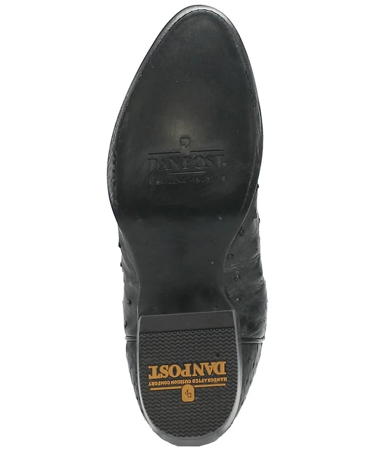 Dan Post Men's Tempe 12#double; Full Quill Ostrich Western Boots