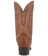 Dan Post Men's Tempe 12#double; Full Quill Ostrich Western Boots