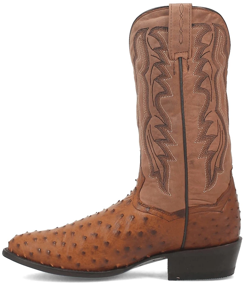 Dan Post Men's Tempe 12#double; Full Quill Ostrich Western Boots