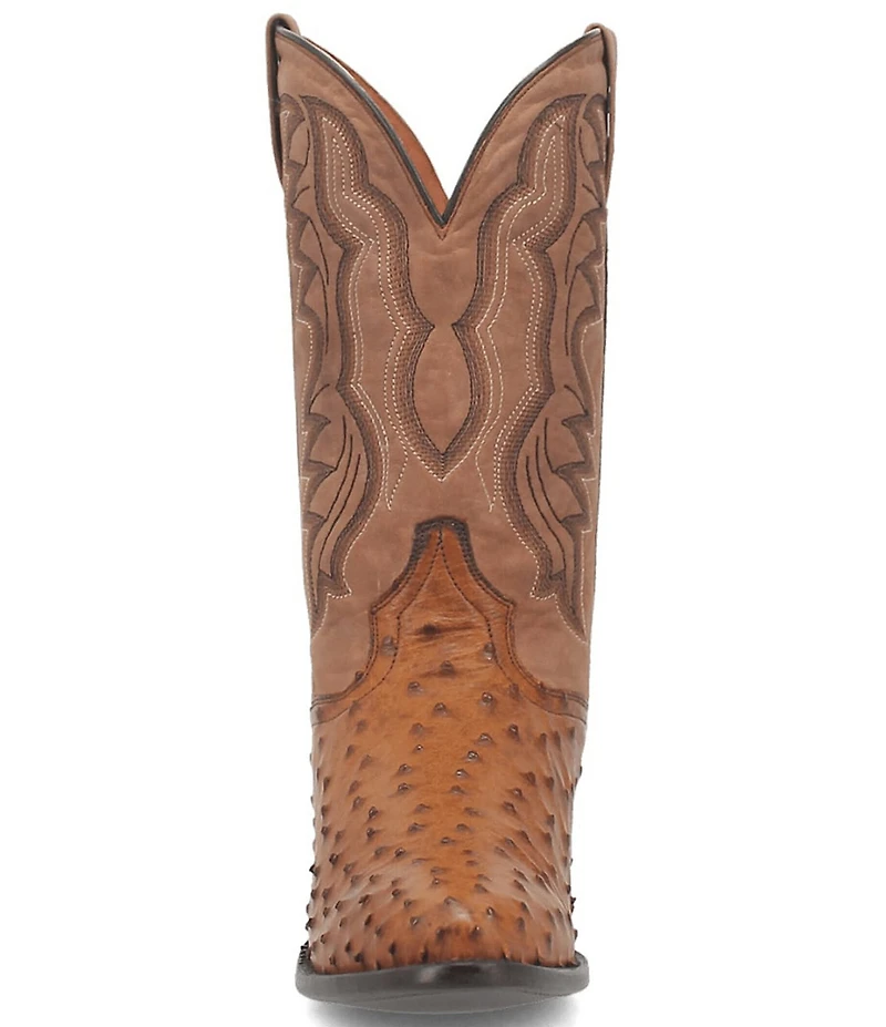 Dan Post Men's Tempe 12#double; Full Quill Ostrich Western Boots