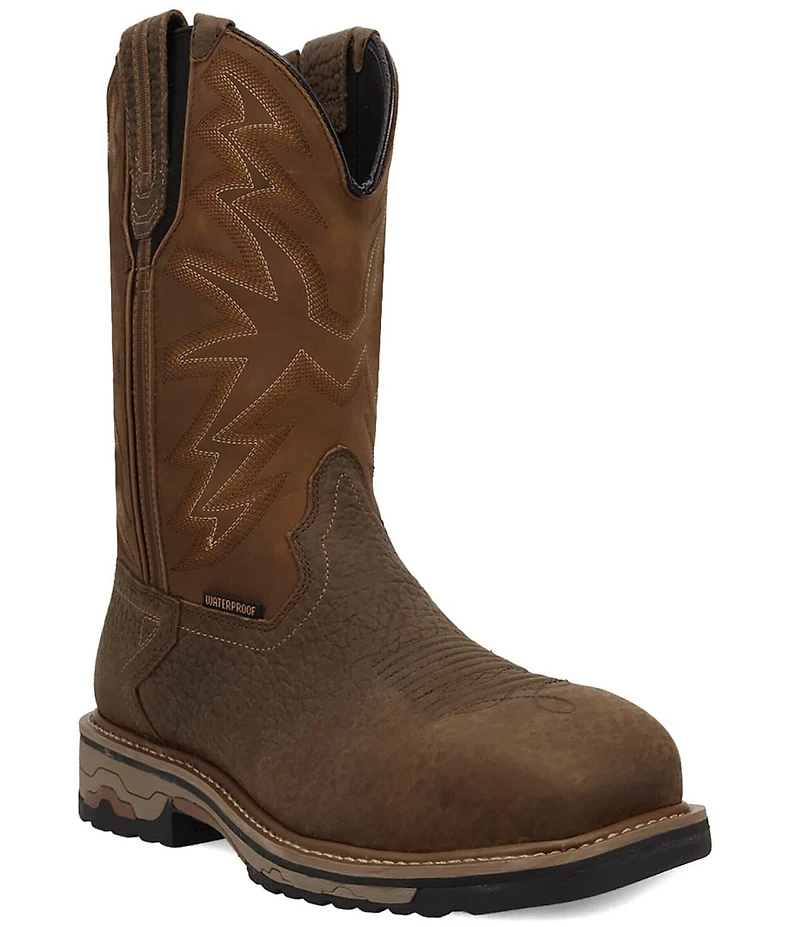 Dan Post Men's Tumbleweed 11#double; Waterproof Leather Steel Toe Work Boots