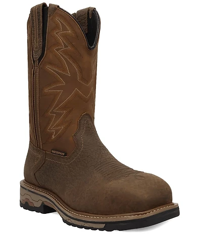 Dan Post Men's Tumbleweed 11#double; Waterproof Leather Steel Toe Work Boots