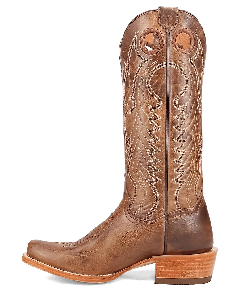 Dan Post Women's Adelaide Leather Square Toe Tall Western Boots