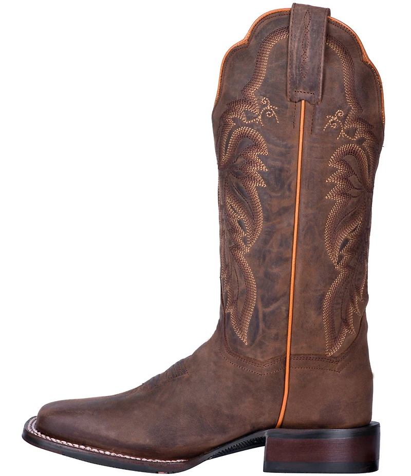 Dan Post Women's Alexy Leather Square Toe Mid Western Boots