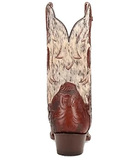 Dan Post Women's Andrina Leather Calf Hair Mid Calf Western Boots