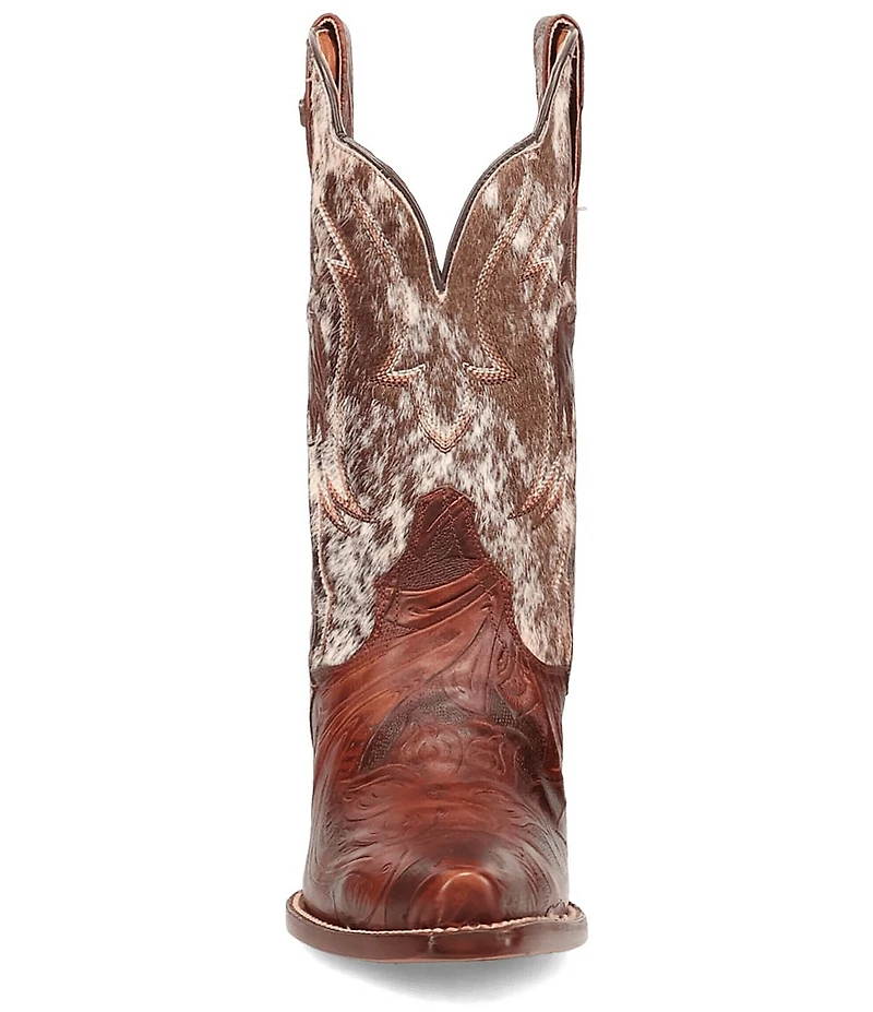 Dan Post Women's Andrina Leather Calf Hair Mid Calf Western Boots