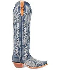 Dan Post Women's Denim Darlin' Knee High Western Boots