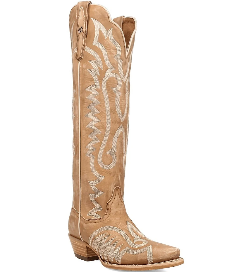 Dan Post Women's Jocelyn Leather Over The Knee Western Boots