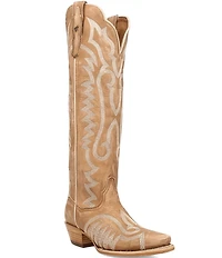 Dan Post Women's Jocelyn Leather Over The Knee Western Boots