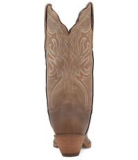 Dan Post Women's Karmel Leather Snip Toe Tall Western Boots