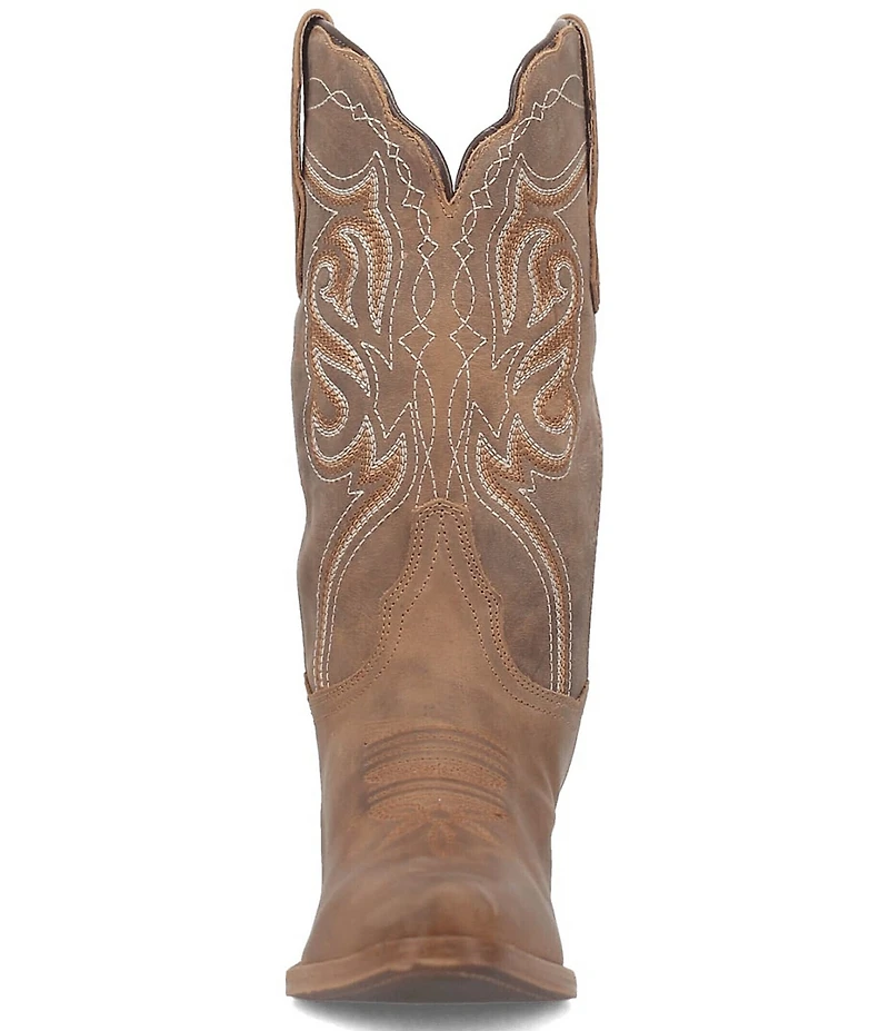 Dan Post Women's Karmel Leather Snip Toe Tall Western Boots